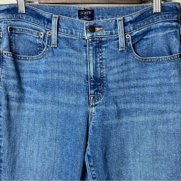 J.Crew Slim Boyfriend Denim Jeans Women's Size 28 Medium Wash - Picture 3 of 9
